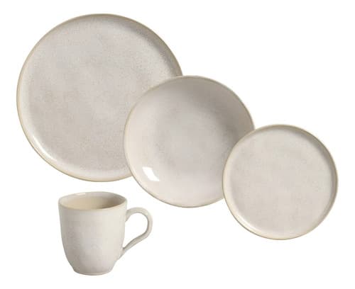 Jogo De Jantar Bio Latte Porto Brasil 16 Peças Off-white Bio Latte