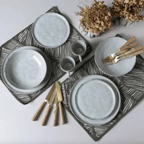 Aparelho De Jantar 16pçs Porto Brasil Stoneware Bio Pistache Verde Menta Liso