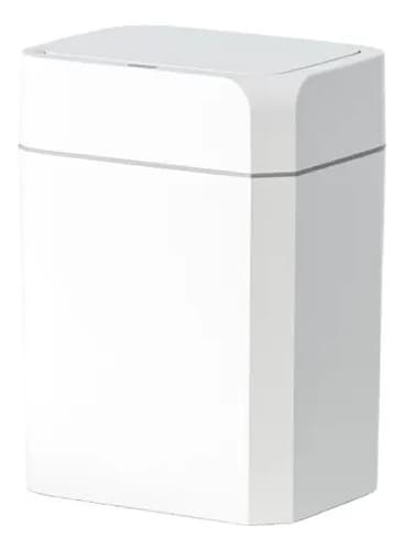 Lixeira 12l Com Sensor Automático Nkf Home Para Banheiro Branco