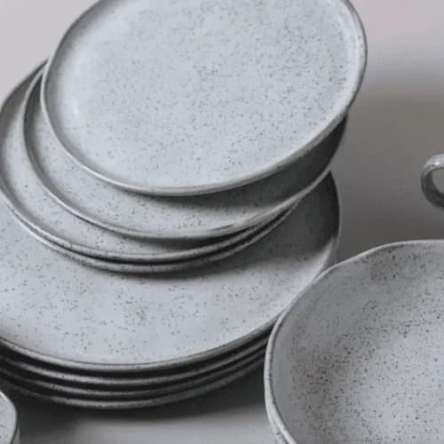 Aparelho De Jantar 16pçs Porto Brasil Stoneware Bio Pistache Verde Menta Liso
