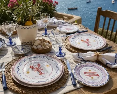 Jogo De Jantar Di Mare 18 Pçs Alleanza Náutico Náutico