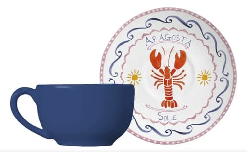 Jogo Jantar 20 Peças Di Mare Alleanza 4 Lugares Azul Náutico
