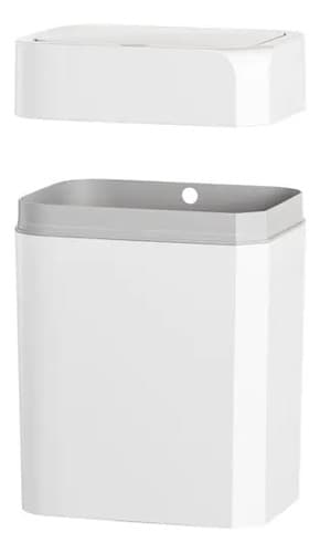 Lixeira 12l Com Sensor Automático Nkf Home Para Banheiro Branco