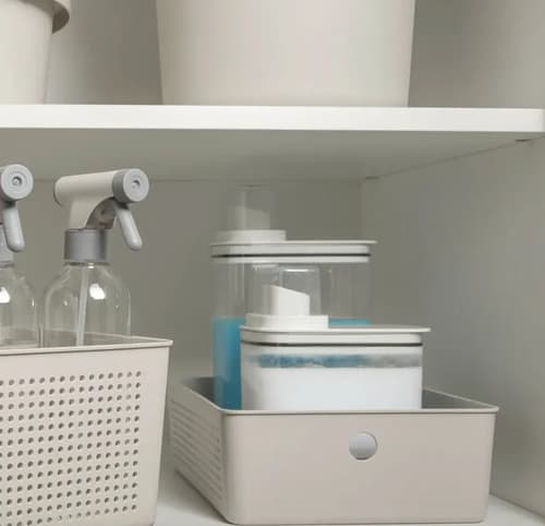 Cesto Ou Flow 9cm -5,4l Organização Lavanderia/armário Bege