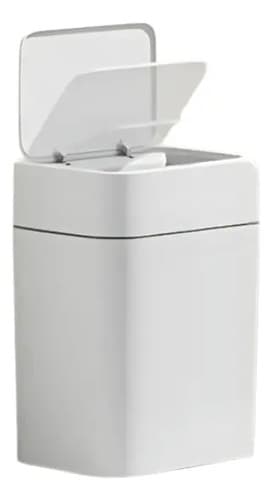 Lixeira Automática 16l Cozinha/lavanderia Branca Branca