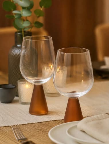 Jogo 4 Taças De Vinho Florarte Malva Mesa Posta Denali Malva