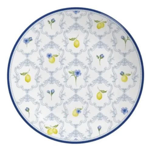 Boleira Com Pé Coup Sicília 29x8,5cm Alleanza Branco/azul