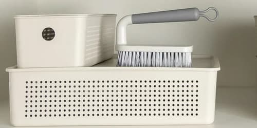 Cesto Ou Flow 9cm -5,4l Organização Lavanderia/armário Bege