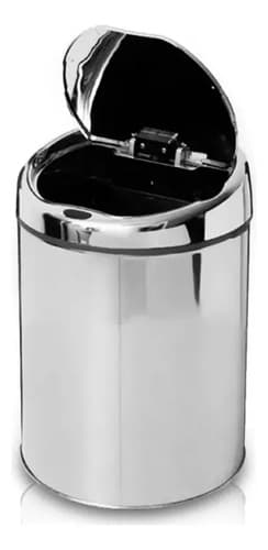 Lixeira Automática 3l Aço Inox Lx 3 Nkf Com Sensor Cinza