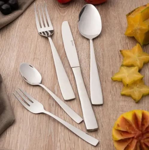 Faqueiro 130 Peças De Aço Inox Pisa Wolff Prateado