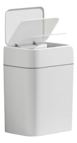 Lixeira 12l Com Sensor Automático Nkf Home Para Banheiro Branco